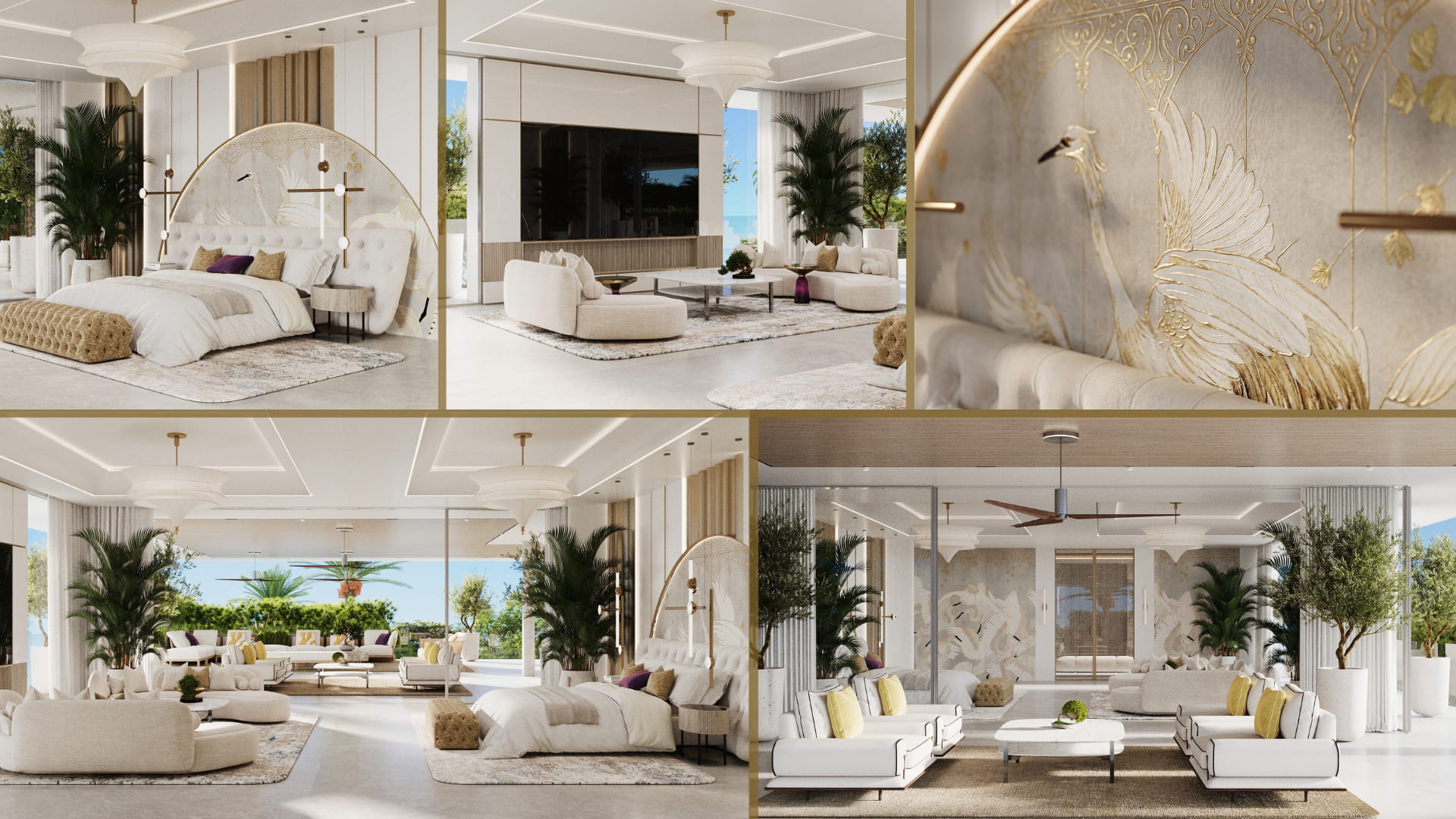 3D visualization of a master bedroom used to support design decisions in the Architectural Design Process, showing layout and furniture placement clearly before building.