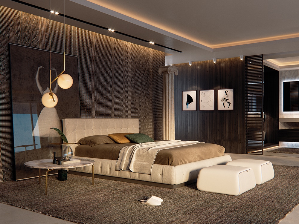 Creating the contemporary  well designed bedroom 