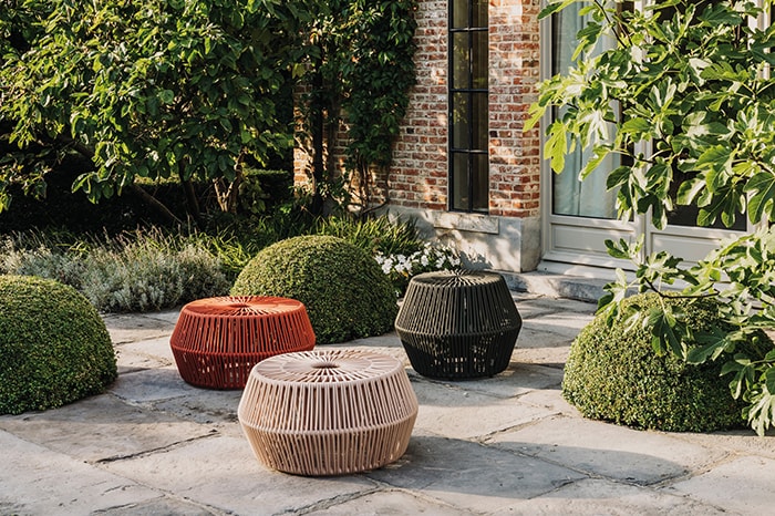 KETTAL - OUTDOOR POUF ZIGZAG