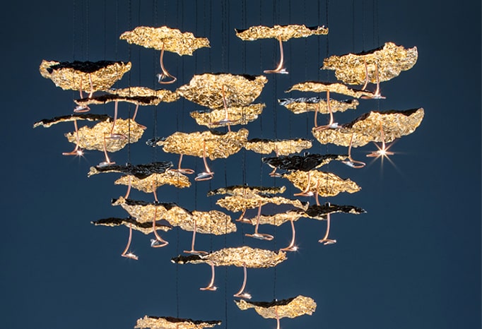 CATELLANI & SMITH - GOLD MOON CHANDELIER