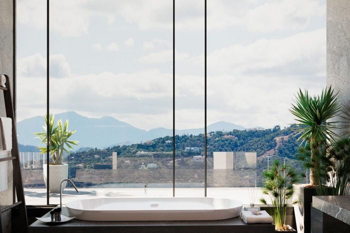 A bath with a view!