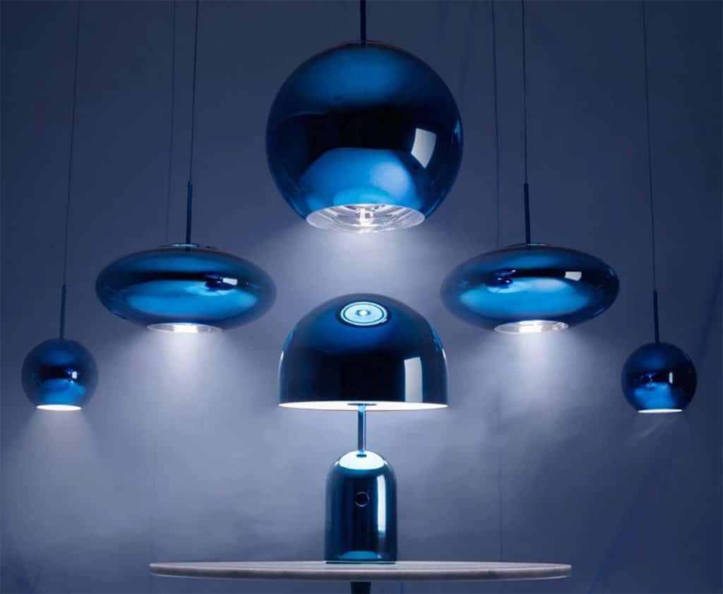 BELL TABLE LIGHT BLUE LARGE - TOM DIXON