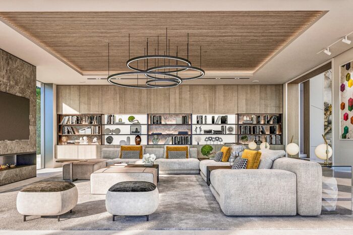 The Family TV room designed for comfort and relaxation.
