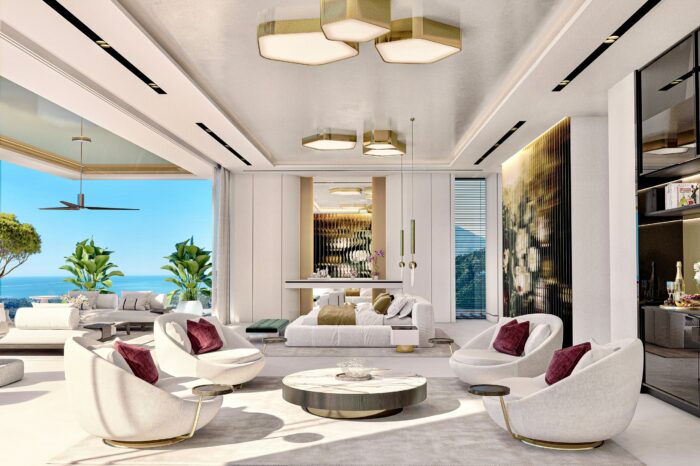 The lounge area of the Master bedroom