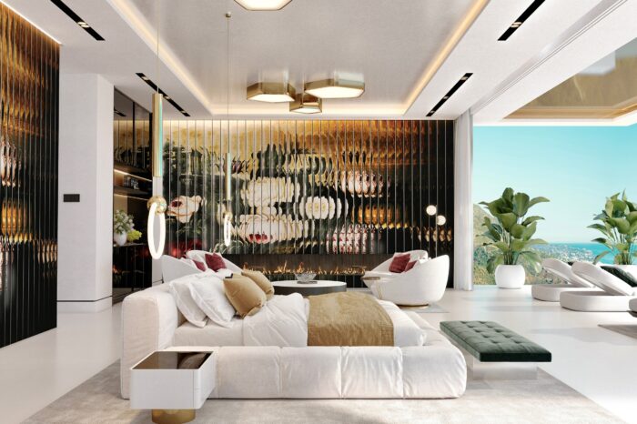 Master bedroom and terrace